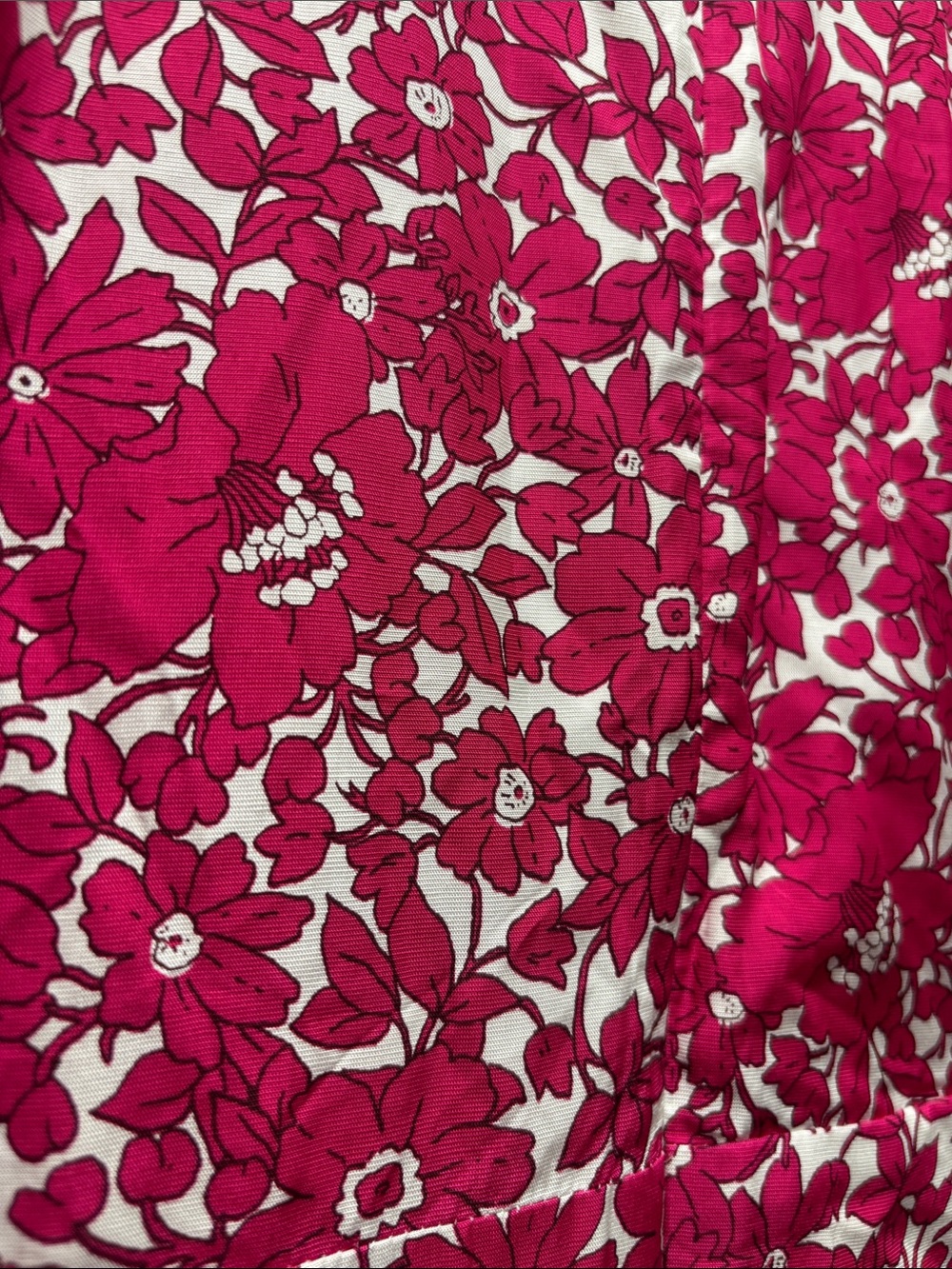 J.Crew Collection Bright Pink Floral Puff Sleeve Maxi Dress NWT Size 22W - Picture 7 of 13